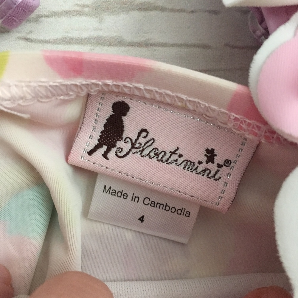 floatimini baby girl 4 one piece swimsuit feminine - Picture 3 of 4